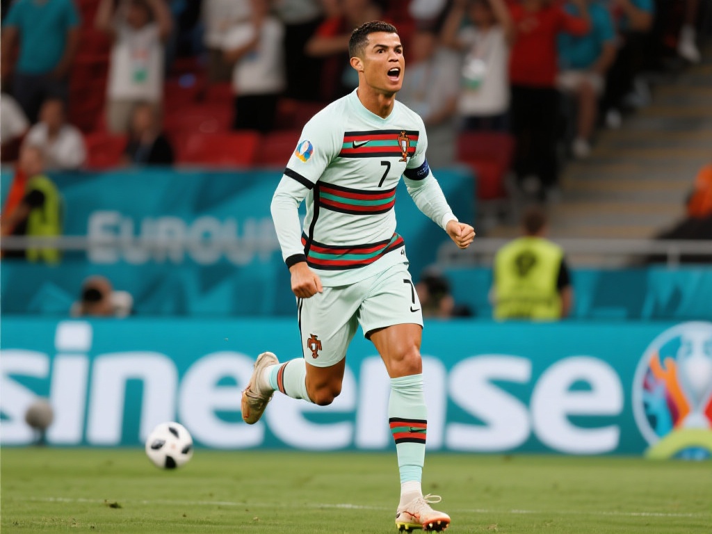 C罗五届欧洲杯斩获14球 创历史纪录 作为欧洲杯历史上唯一一位参加五届赛事并均