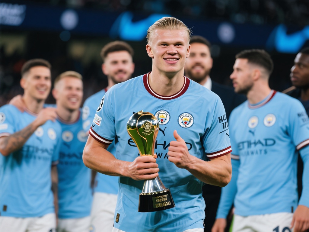 哈兰德的胜利也离不开曼城队整体的默契和他