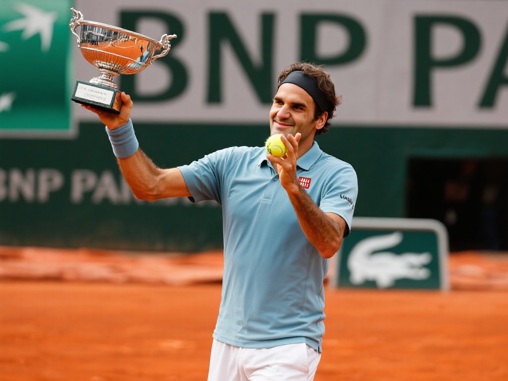 法国网球公开赛揭幕,高手云集奋勇争胜 瑞士名将罗杰·费德勒在2009年首次获得