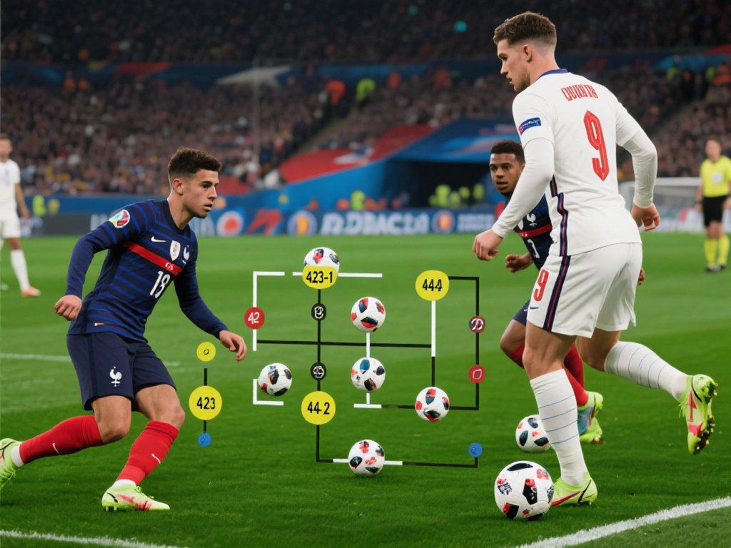 英格兰和法国在比赛中采用的战术多种多样，