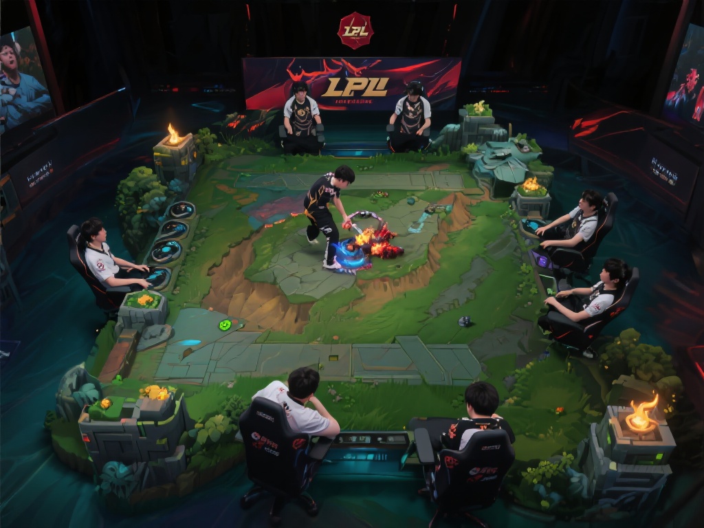 在电竞比赛中，资源的争夺与视野控制往往是